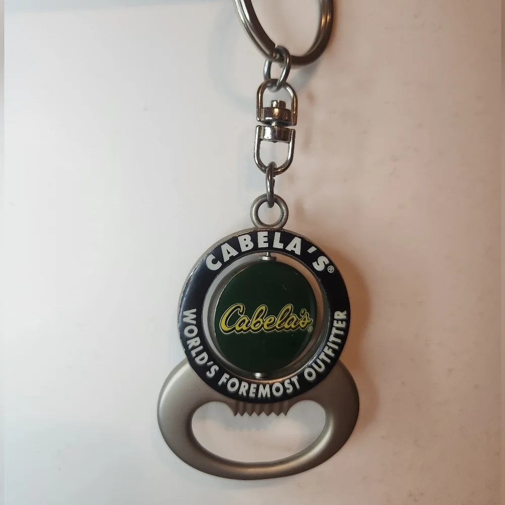 Cabela's World Famous Outfiters Bottle opener Keychain